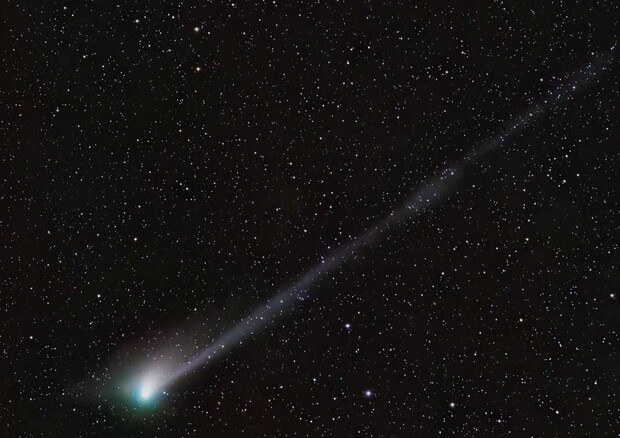 La cometa La Cometa C2022 E3 ZTF fotografata da Rolando Ligustri (fonte: Rolando Ligustri/UAI) © Ansa