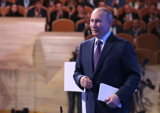 Russian President Putin attends the 17th Congress of the Russian Union of Industrialists and Entrepreneurs © EPA