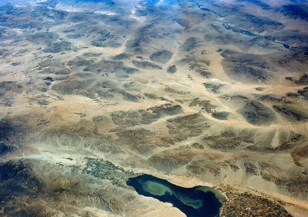  Il lago Salton in California ripreso dalla sonda Gemini-5 (fonte: NASA) © Ansa