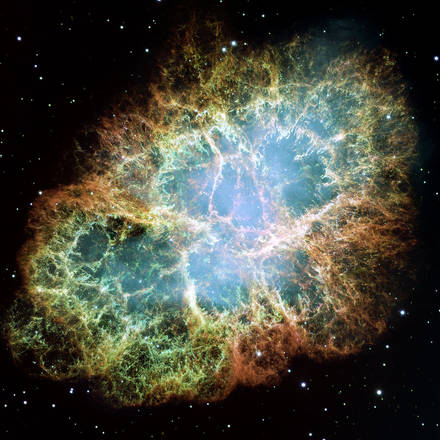 La Nebulosa del Granchio, per le cui osservazioni è stato premiato il satellite Agile (fonte: NASA)