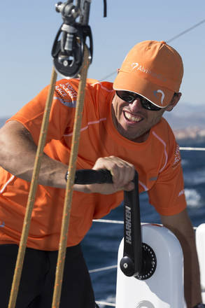 Vela: Volvo Ocean Race, Alberto Bolzan su Alvimedica (foto Gilles Martin-Raget/team Alvimedica)