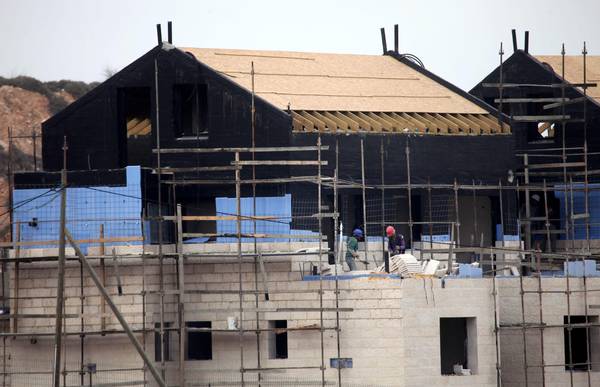 Prosegue la costruzione di nuove case negli insediamenti di coloni ebraici in Cisgiordania (foto archivio)