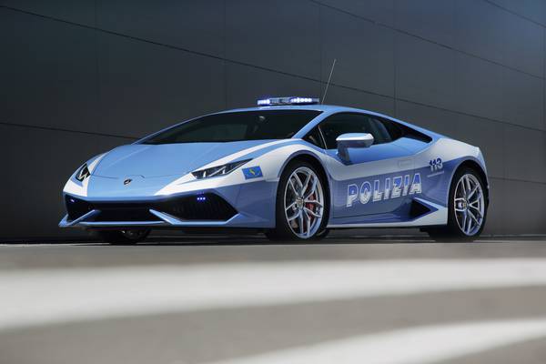 La Lamborghini Huracan in dotazione alla Polizia di Stato