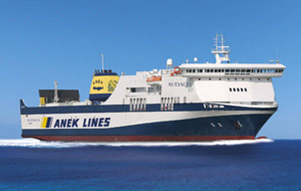 La nave Audacia di Anek Lines ( foto presa dal sito)