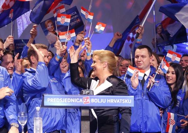 Conservative Grabar-Kitarovic wins presidential run-off in Croatia
