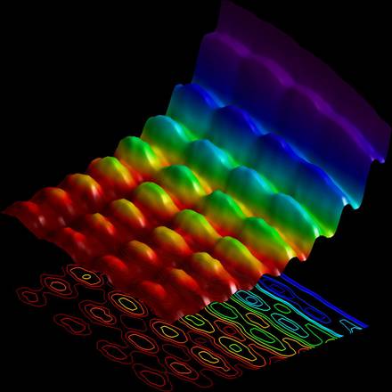 La prima foto che mostra la luce contemporaneamente con onda e come particella (fonte: Fabrizio Carbone/EPFL)