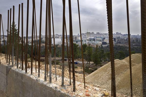 Cantieri per la costruzione di nuove case a Ramat Shlomo