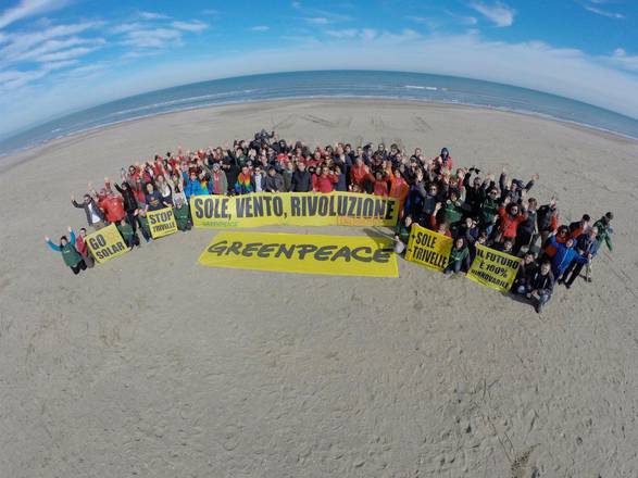 Trivelle: Greenpeace scrive 'No oil'