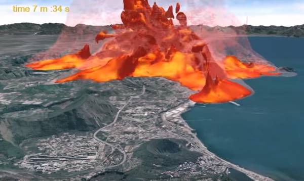 Ingv: simulazione dell'eruzione del supervulcano dei Campi Flegrei