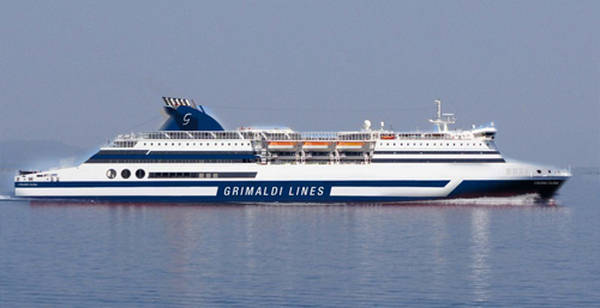 Grimaldi Lines inaugura la nuova linea Civitavecchia-Olbia, la m/n Cruise Olbia
