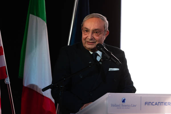 Il presidente di Fincantieri, Giuseppe Bono