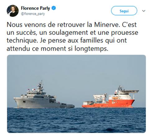 Francia: ritrovato sottomarino Minerve scomparso 50 anni fa
