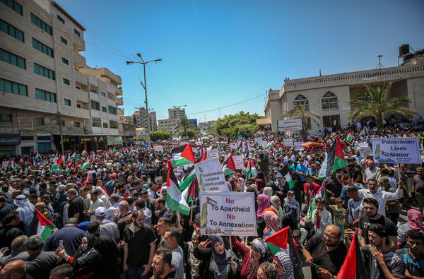 'Day of Rage' in Gaza to protest Israel annexation