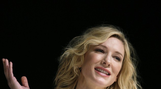 Australian actress Cate Blanchett attends a talk session in Tokyo