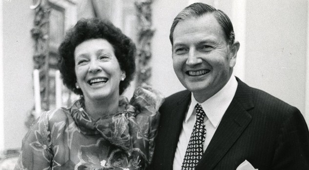 Peggy and David Rockefeller, May 1973. Photo: Arthur Lavine/Rockefeller Estate. Dal sito Christie's