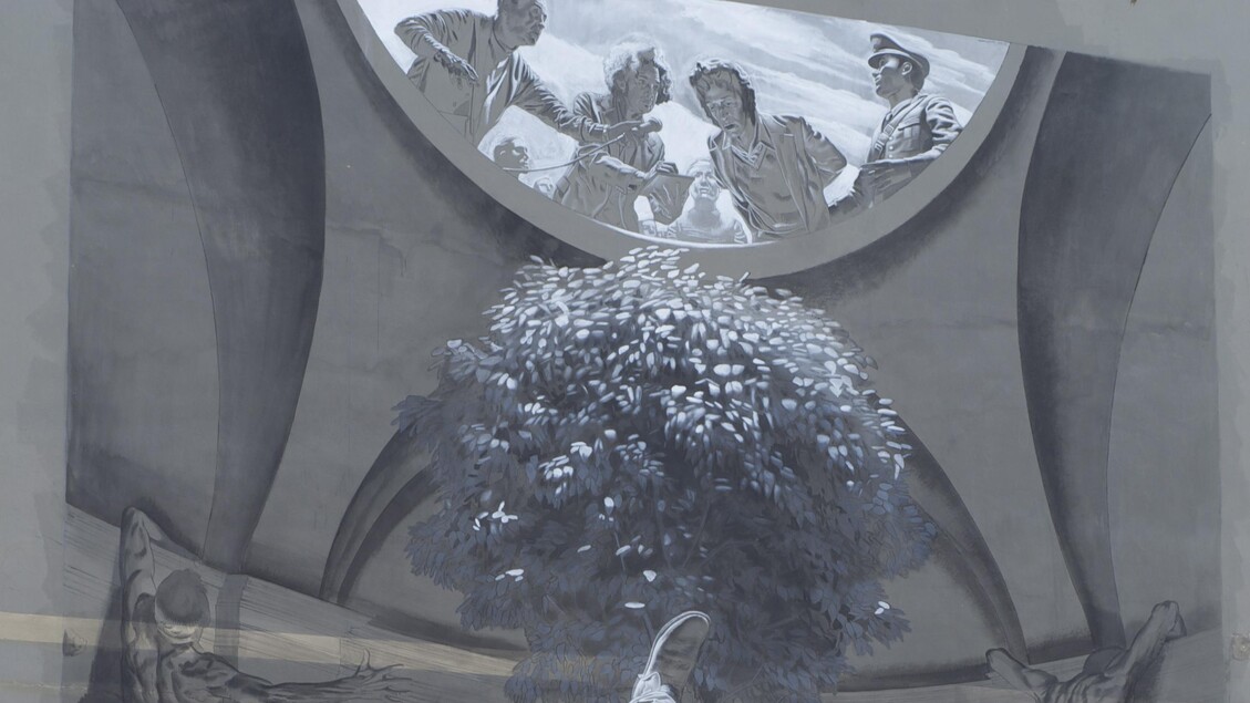 “Hostia” il gigantesco murale raffigurante la morte di Pier Paolo Pasolini, del veronese Nicola Verlato