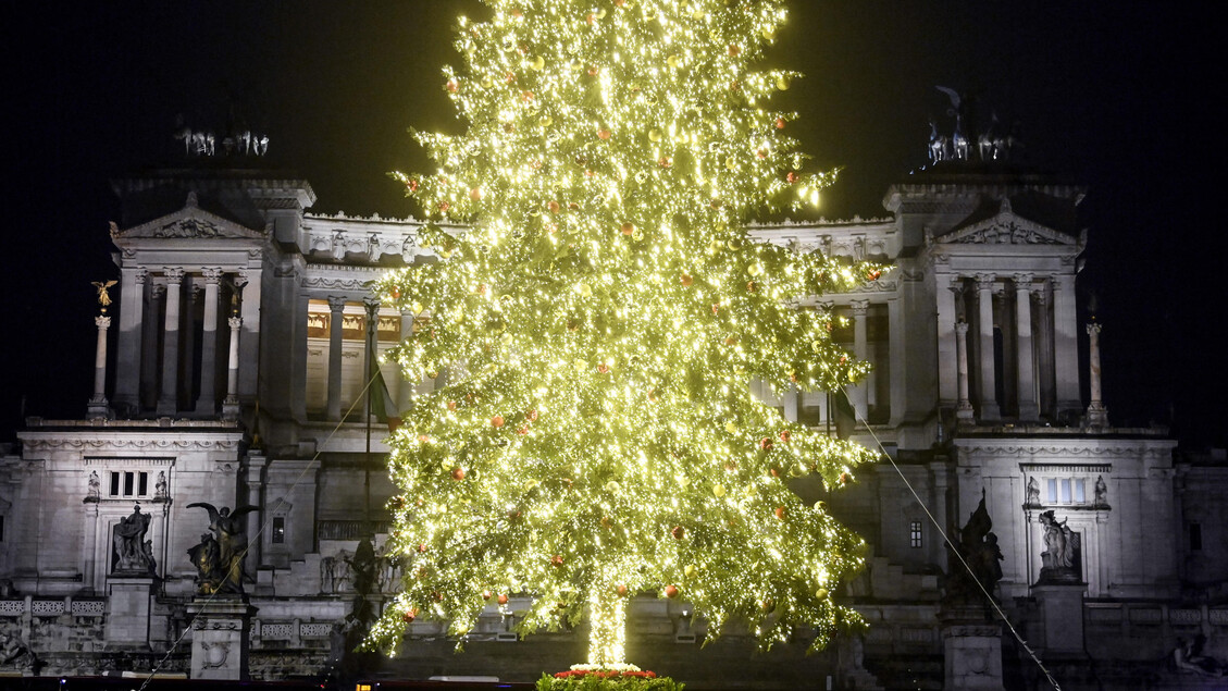 Inauguration of Spelacchio Christmas tree in Rome - ALL RIGHTS RESERVED