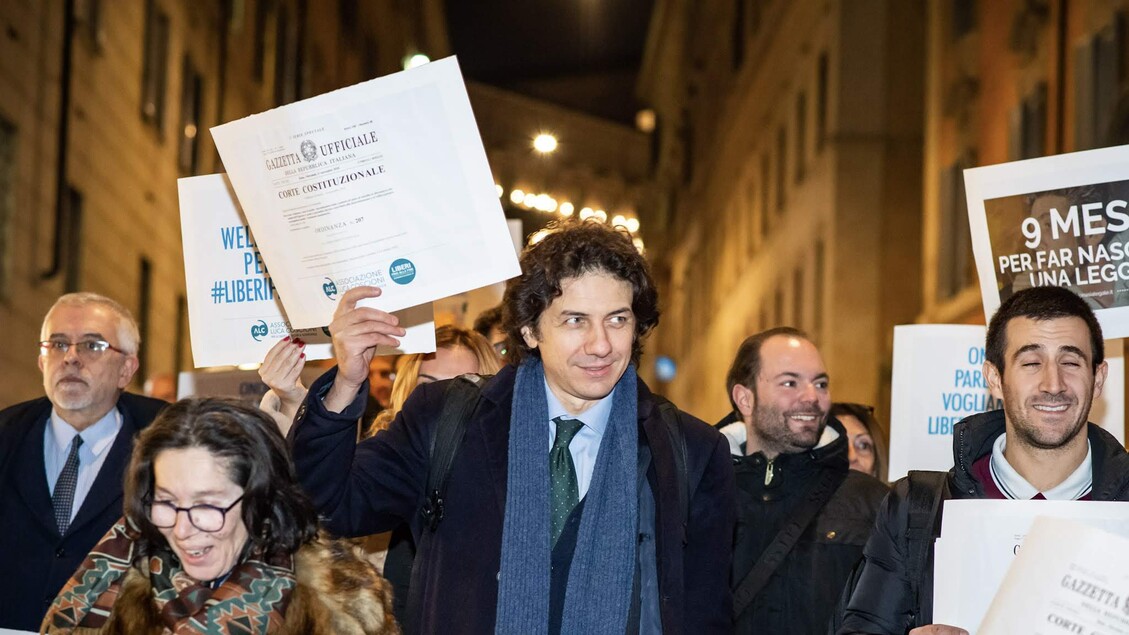 Fabio Cappato alla manifestazione per l'eutanasia legale