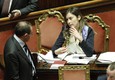 Il Ministro delle Riforme Maria Elena Boschi nell'Aula del Senato © Ansa