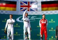 Nico Rosberg, Lewis Hamilton e Sebastian Vettel © Ansa