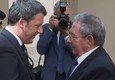 Raul Castro incontra Renzi © ANSA