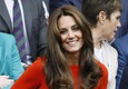 Kate in rosso, principessa a Wimbledon © Ansa