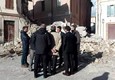 Renzi a Camerino visita luoghi colpiti dal terremoto © ANSA