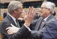 Farage e Juncker © Ansa