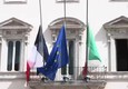 Tricolore francese a Palazzo Chigi © ANSA
