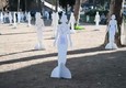 A Roma 100 sagome bianche contro violenza donne © ANSA