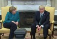 Trump-Merkel, nessuna stretta di mano nello studio Ovale © ANSA
