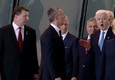 Trump spintona il premier del Montenegro © ANSA