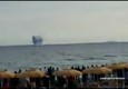 Caccia militare in mare durante esibizione a Terracina (ANSA)