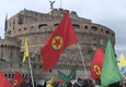 Erdogan a Roma, la protesta dei crudi © ANSA