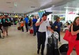 Matteo Salvini arriva all'aeroporto di Fiumicino © ANSA