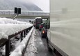 Autobrennero chiusa per neve in Alto Adige © ANSA