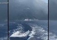 L'eruzione dello Stromboli ripresa da una barca © ANSA