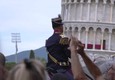 Fanfara a cavallo polizia si esibisce a Pisa per Toscana Endurance  (ANSA)