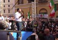 Salvini: 'Piazza eversiva? Noi a volto scoperto e disarmati non come le zecche' © ANSA