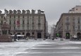 Torino, la Citta' si risveglia sotto la neve © ANSA