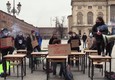 Torino, gli studenti salgono sui banchi contro la Dad © ANSA