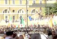 Castellino lancia l'assedio alla Cgil un'ora prima dal palco di piazza del Popolo © ANSA