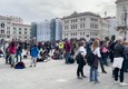 Trieste, in 200 continuano la protesta no Green pass © ANSA