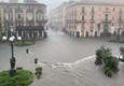 Maltempo: strade come fiume e piazza Duomo lago a Catania © Ansa