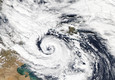 Ciclone mediterraneo, i precedenti - Il ciclone Qendresa I il 7 novembre 2014 © Ansa