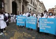 Medici e infermieri in piazza a Roma: 'Salvare medicina d' urgenza' © ANSA