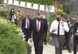 G7, l'arrivo di Draghi, Macron e von der Leyen © ANSA