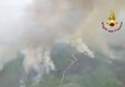 Rogo nell'Oristanese, le immagini dall'alto: Vigili del fuoco a lavoro © ANSA