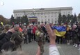 Ucraina, ritirata delle truppe russe da Kherson: festeggiamenti in piazza © ANSA