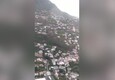 Maltempo Ischia, l'elicottero dell'Esercito sorvola l'area colpita dal nubifragio (ANSA)